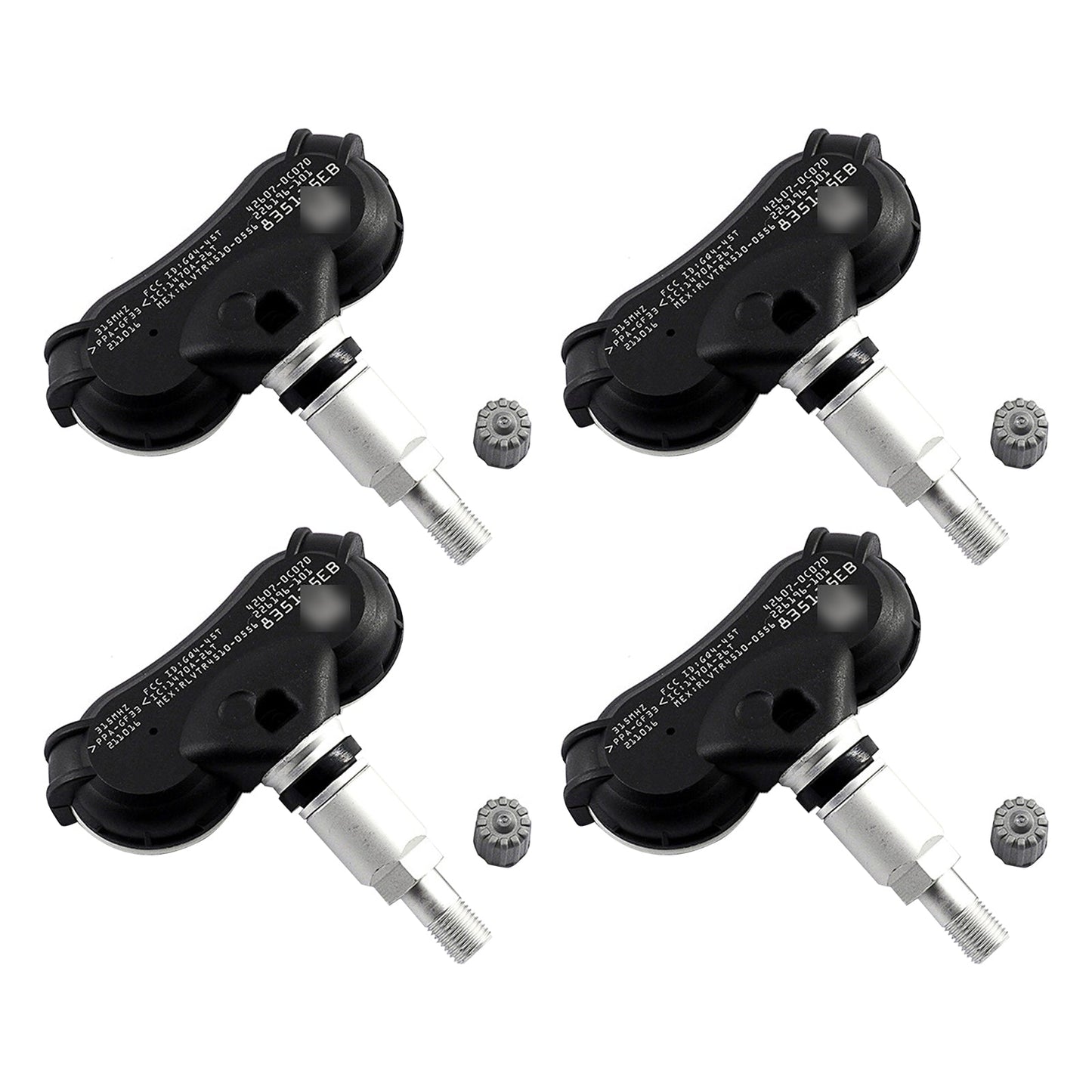 4 sensori di pressione pneumatici TPMS per Toyota Sequoia Tundra Sienna 07-20 426070C070