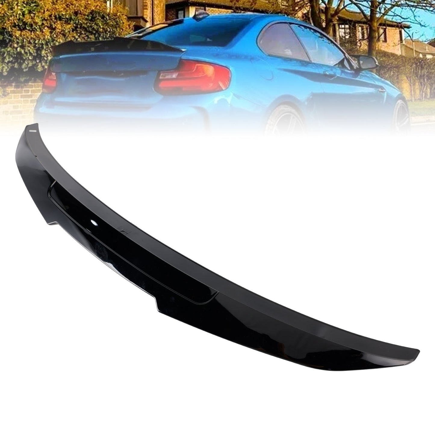 Spoiler posteriore nero lucido per BMW Serie 2 F22 Coupé a 2 porte 2014-2021