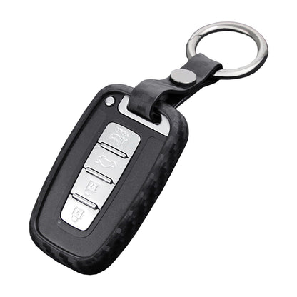 Custodia in pelle e silicone per chiave auto con fibbia per Hyundai e Smart (vecchie e vecchie)