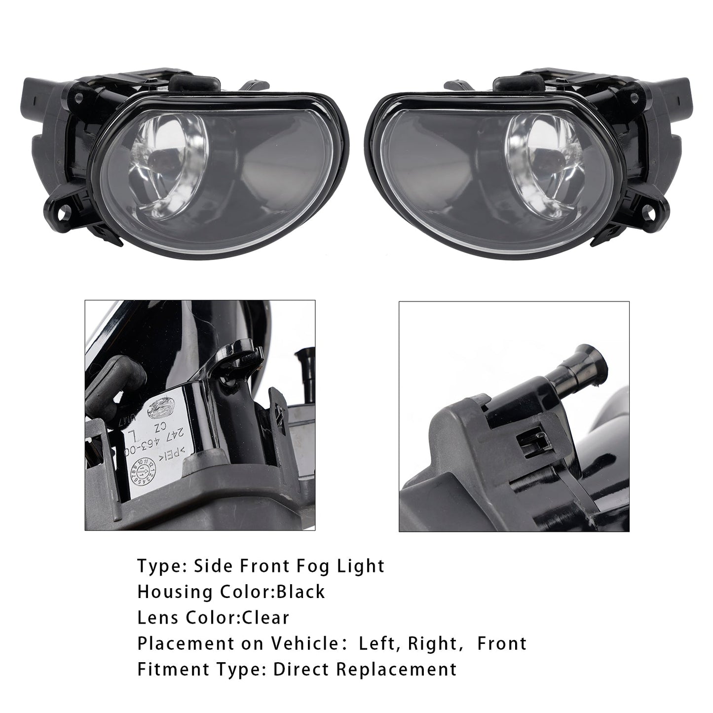 Audi A8 D3 2004-2007 Coppia fendinebbia paraurti anteriore laterale 4E0941700A