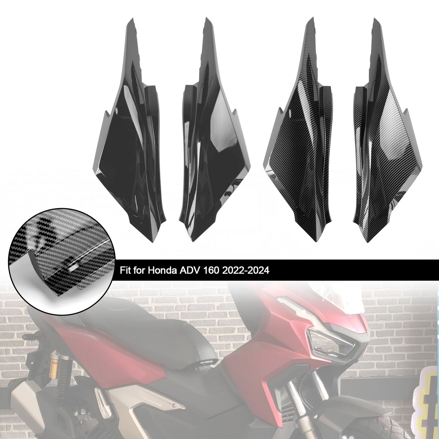 2023-2024 Honda ADV 160 Copertura del telaio laterale del sedile posteriore Carenatura del corpo