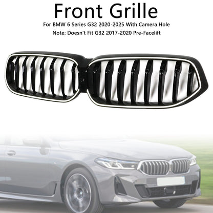 Griglia anteriore a rene nera lucida BMW Serie 6 G32 2020-2025
