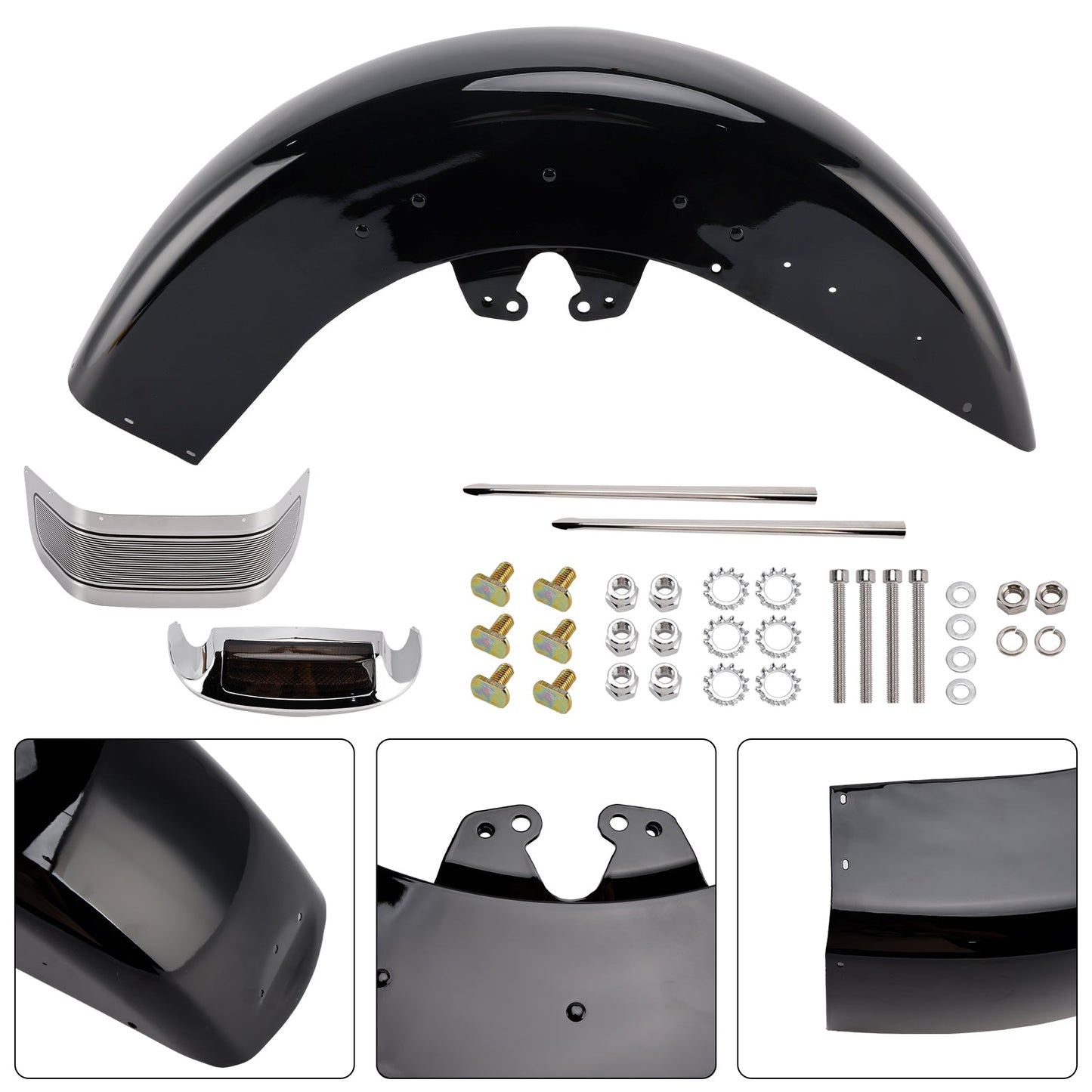 Parafango anteriore in acciaio per Touring Electra Glide Ultra Limited 2014-2024