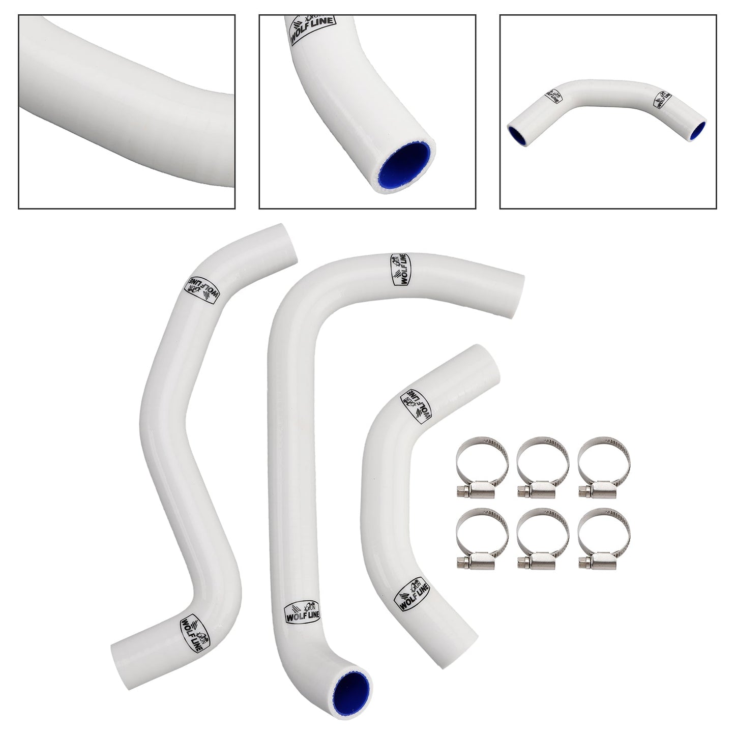 Tubo flessibile del liquido di raffreddamento del radiatore in silicone Kawasaki ZX10R ZX-10RR 2021-2025