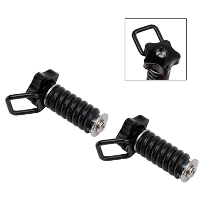 Coppia di ancoraggi di fissaggio con anello a D da 1"" neri per Polaris Rzr 570 800 900 1000