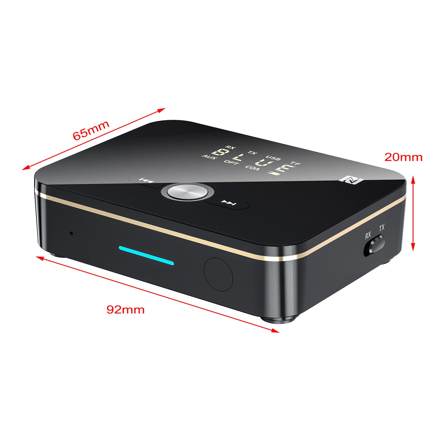 Wireless NFC to 2RCA Stereo Trasmettitore Bluetooth Transmitter Receiver 2 in 1