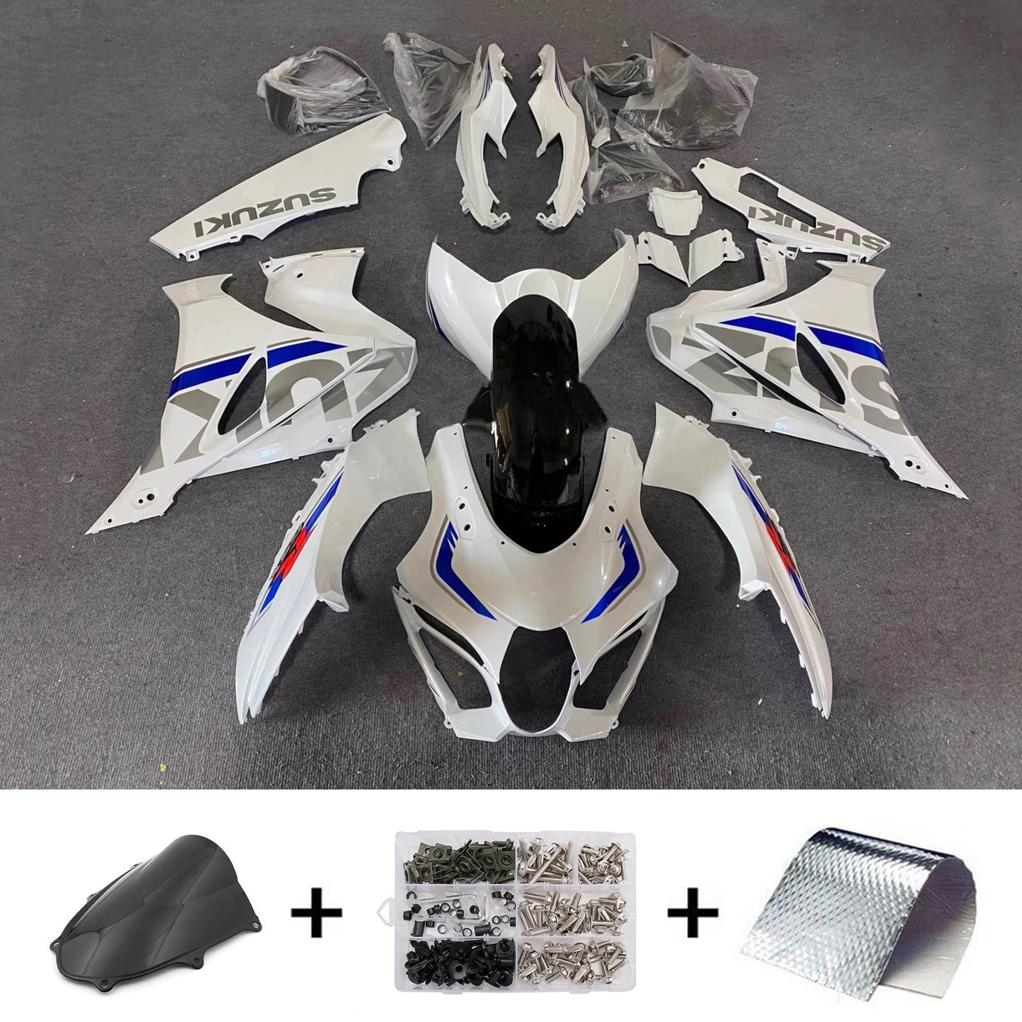 Kit carenatura iniezione plastica ABS per Suzuki GSXR1000 2017-2025 K17