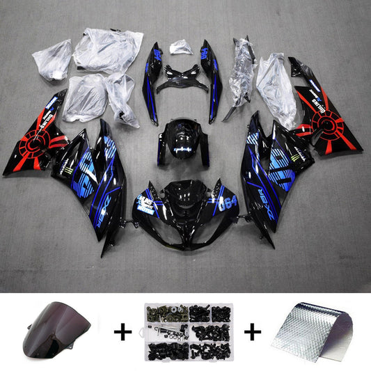 Kit carenatura iniezione in plastica ABS adatto per Kawasaki ZX6R 636 2009-2012