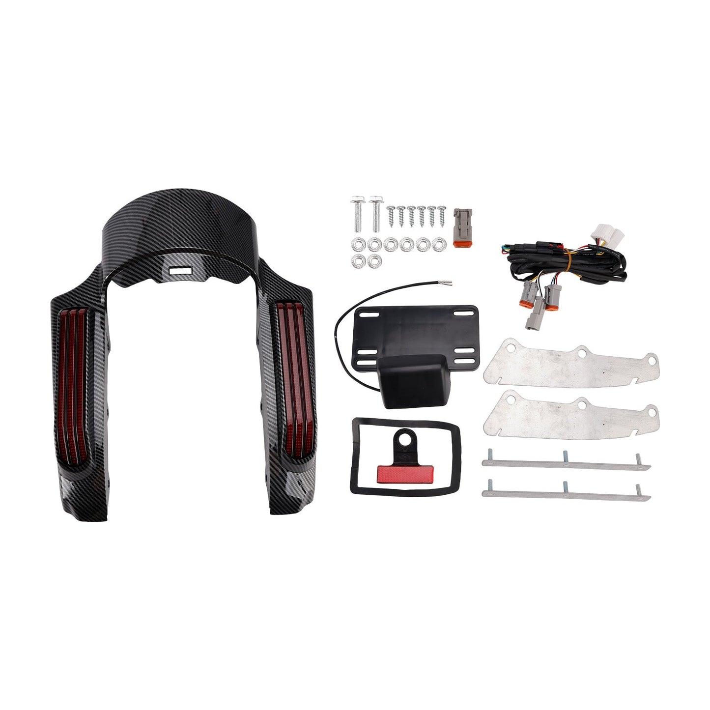 Faro posteriore a LED per parafango, compatibile con Touring Road King FLHR Street Glide 14+