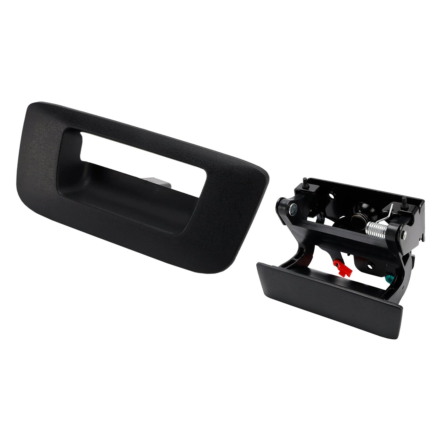 Set di 2 maniglie per portellone posteriore esterne nere per Chevrolet Silverado 1500 2007-2013