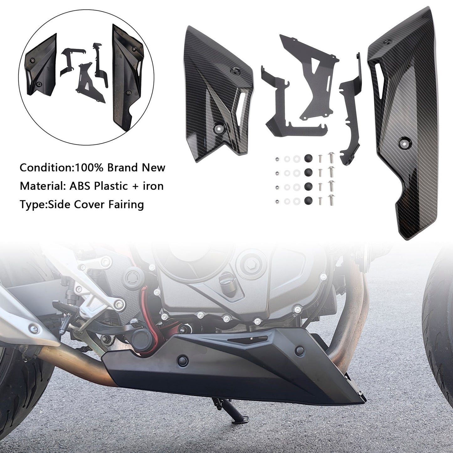 Copertura protettiva decorativa per piastra motore inferiore Honda CB750 Hornet 2023-2024