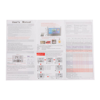 Regolatore solare PWM 12V-60V Visualizzazione corrente Controllo luce solare stradale 0V Avvio
