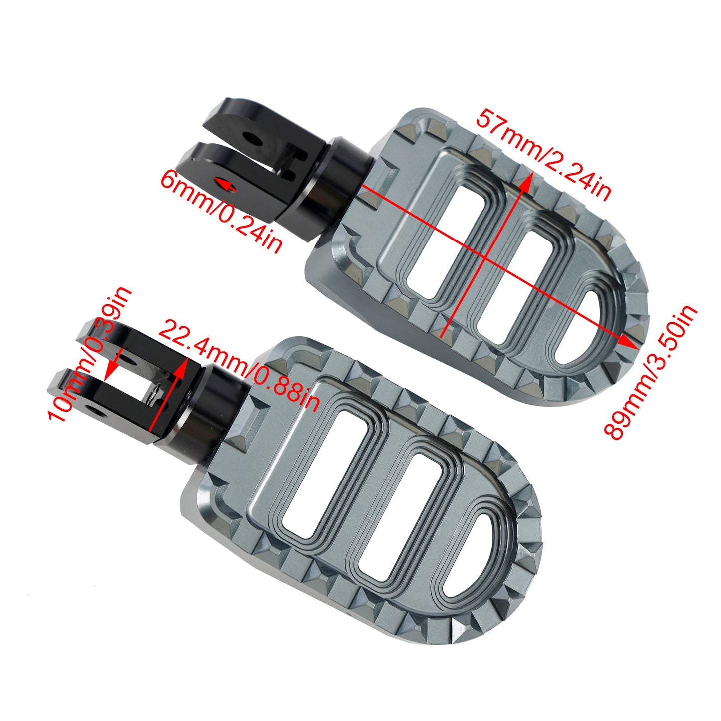 Pedane anteriori pedane adatte per Moto Guzzi V100 Mandello/STELVIO/V7 850