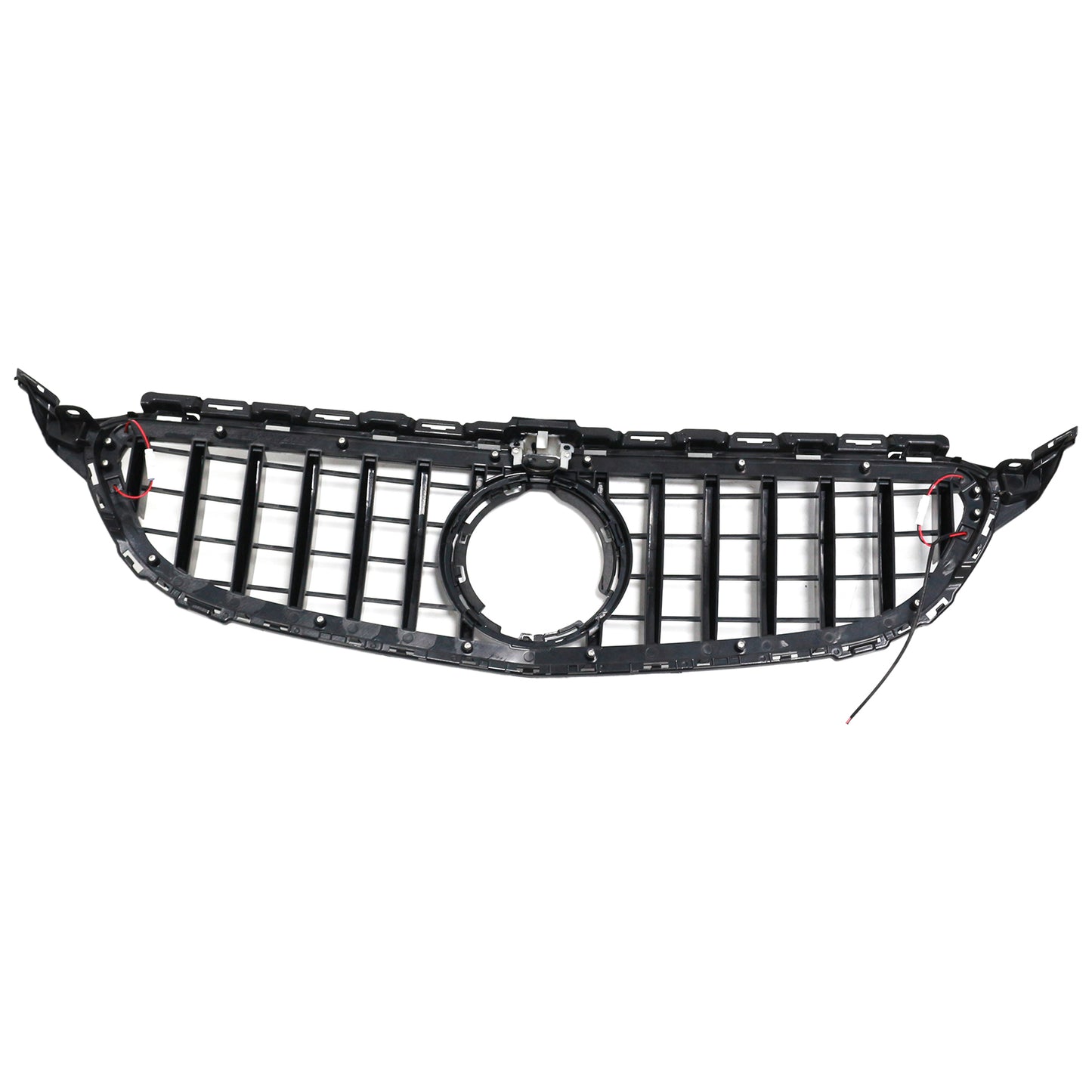 Per Mercedes W205 C250 C300 2015-2021 W/LED Griglia paraurti anteriore nera