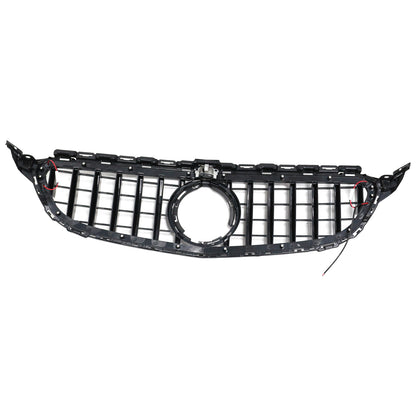 Per Mercedes W205 C250 C300 2015-2021 W/LED Griglia paraurti anteriore nera