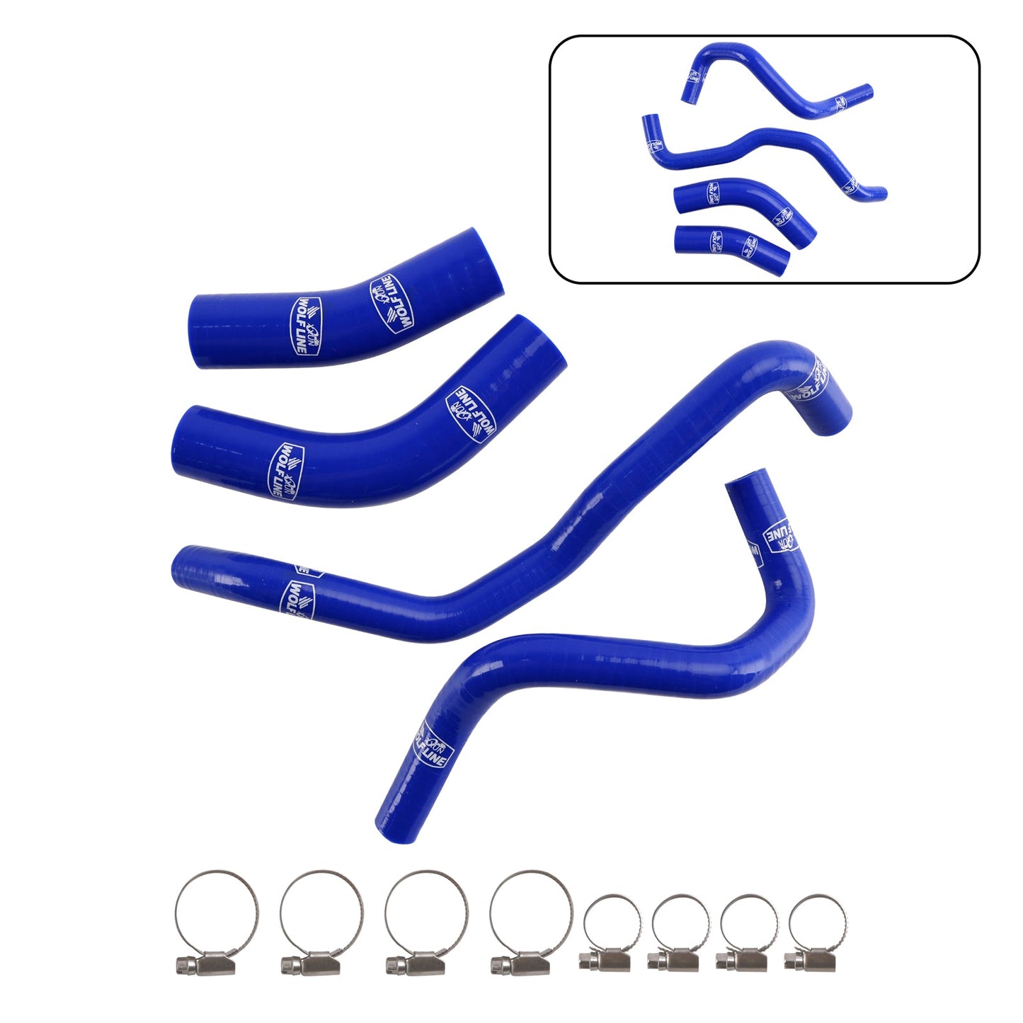 Kit tubo flessibile di raffreddamento radiatore in silicone Yamaha Tenere 700 2019-2024