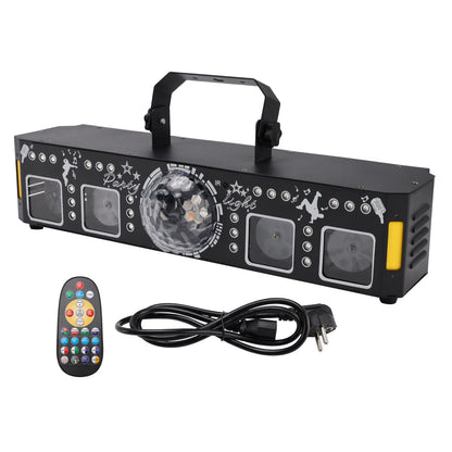 Luce di proiezione stroboscopica UV con sfera magica laser 5 in 1 da 96 immagini con telecomando