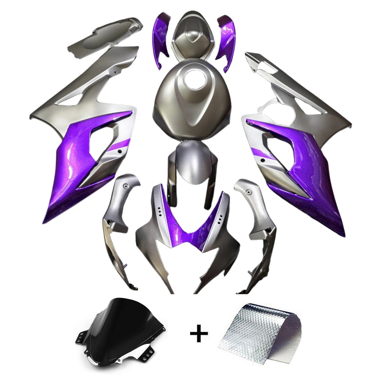 Kit carenatura iniezione plastica ABS per Suzuki GSXR1000 2005-2006 K5