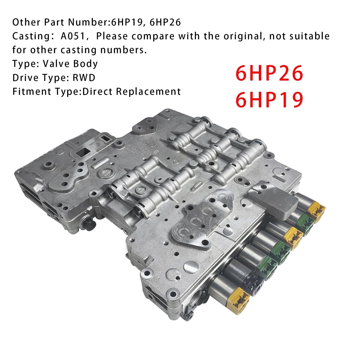 6HP26 6HP19 Corpo valvola n. A051 per BMW AUDI VW Jaguar Hyundai Lincoln 545i 760i
