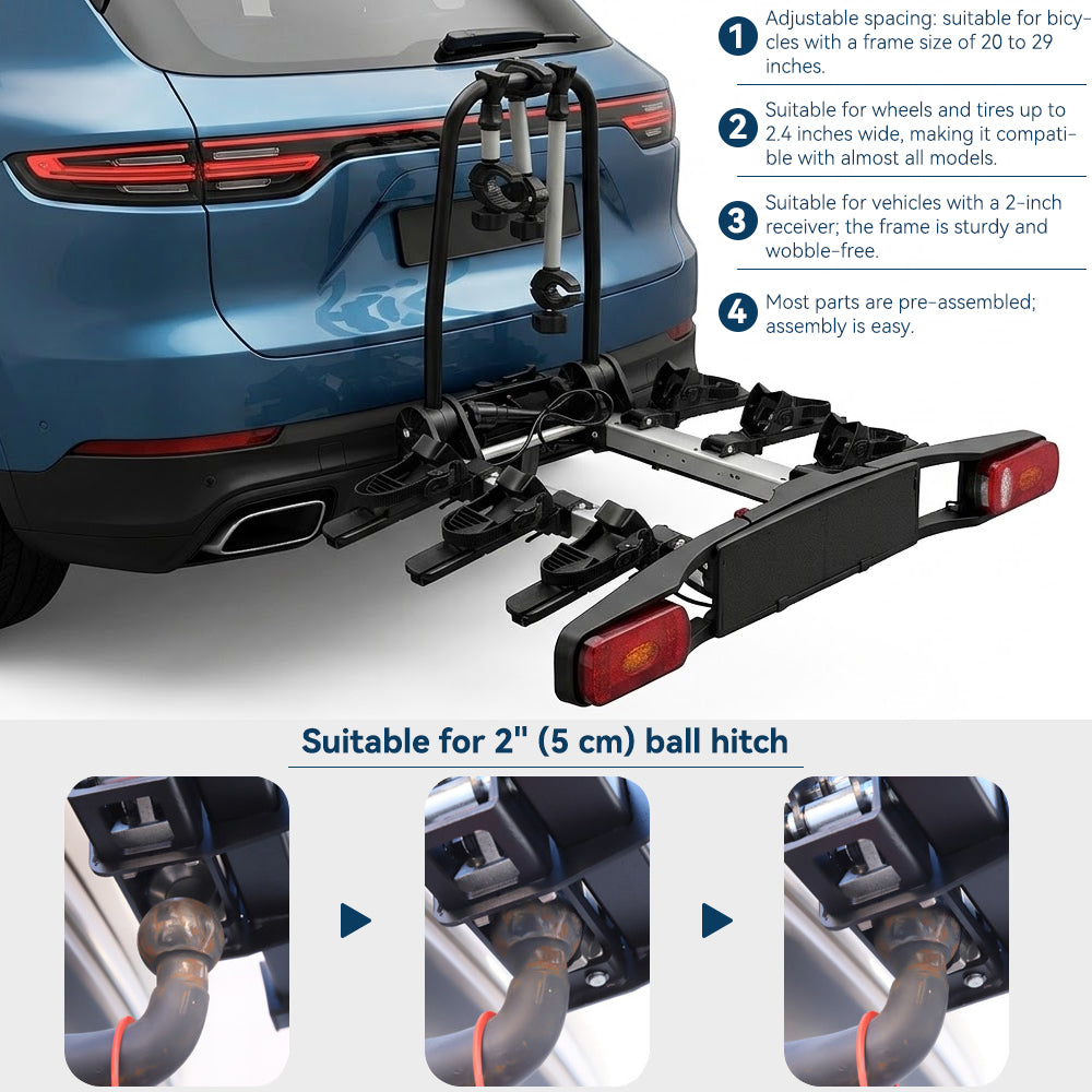 Portabiciclette per 3 e-bike