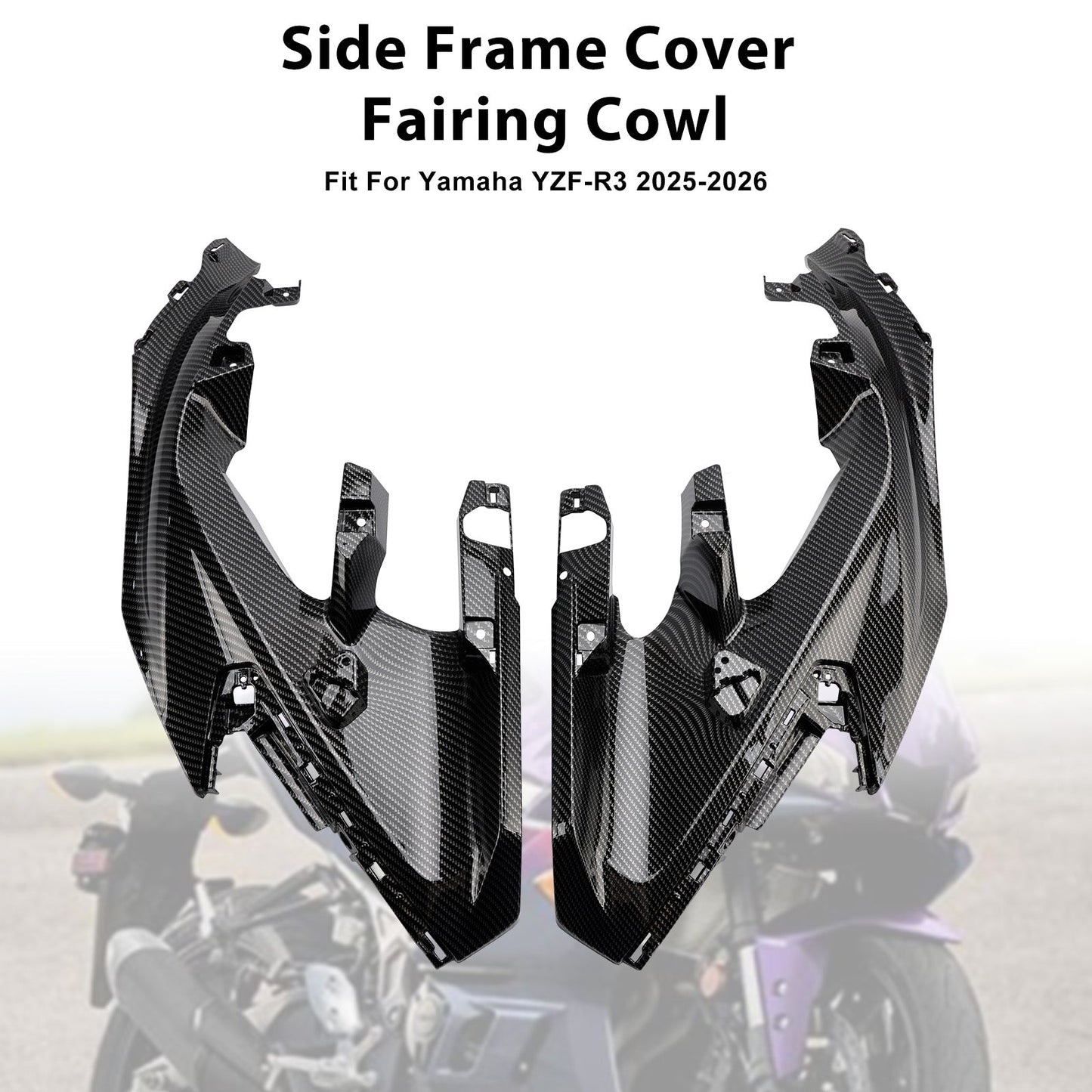Carenatura del coperchio del telaio laterale centrale Yamaha YZF-R3 R25 2025-2026