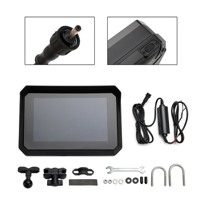 Registratore universale DVR da 5 pollici con touch screen Carplay per scooter e moto