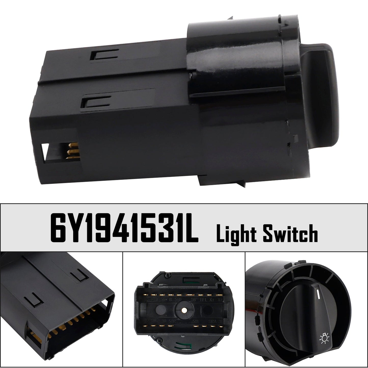 Interruttore luci 6Y1941531L per Skoda Fabia I 99-08 e Audi A3 8L 96-06