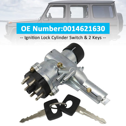Interruttore del cilindro di blocco dell'accensione e 2 chiavi 0014621630 per Mercedes Classe G W463