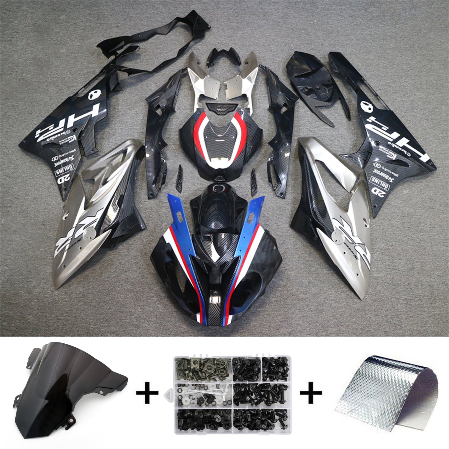 Kit carenatura iniezione BMW S1000RR 2015-2016 Carrozzeria plastica ABS