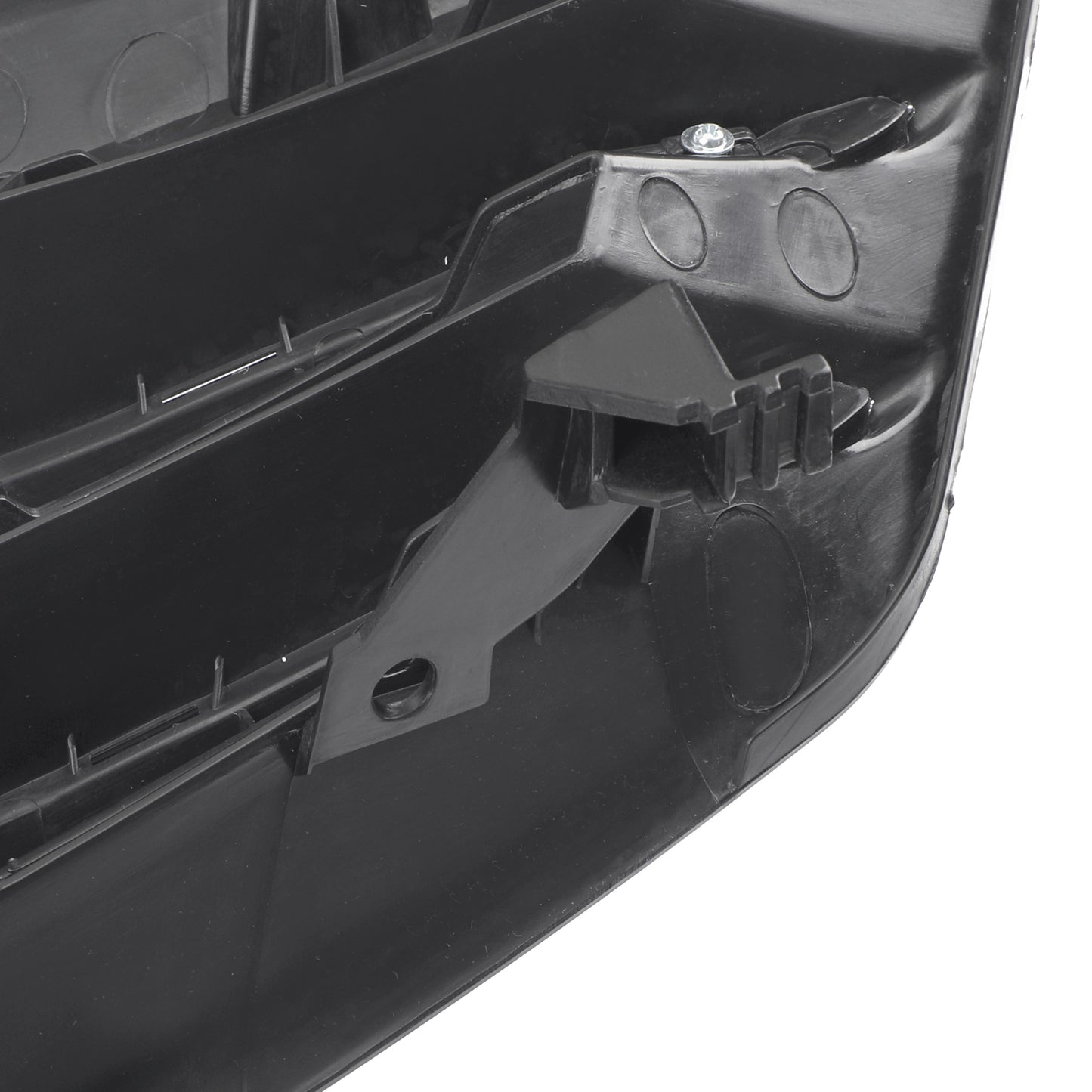 Black Chrome Front Upper Bumper Hood Grille Grill Per Honda Accord 2011-2012 4DR