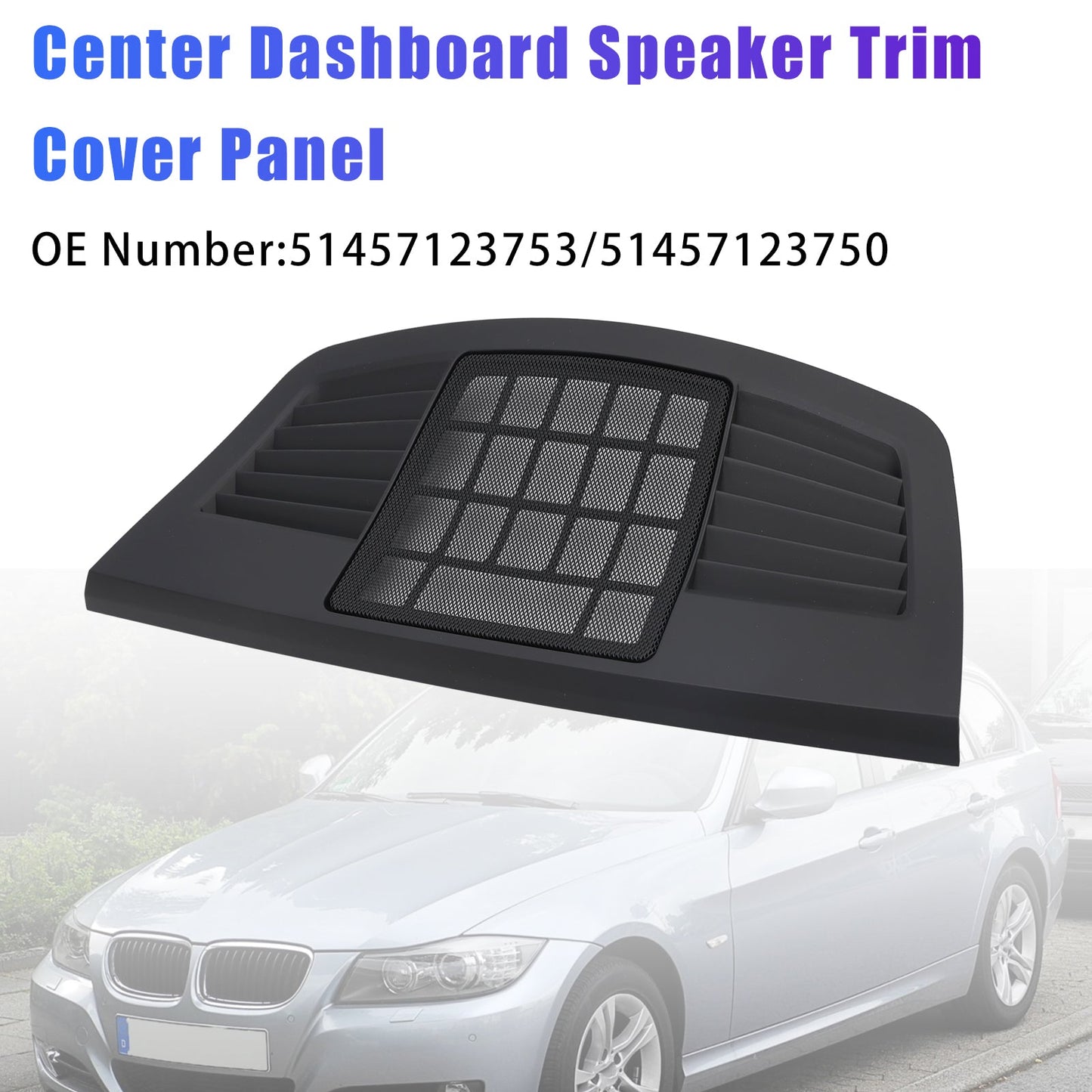 Pannello di rivestimento per altoparlanti del cruscotto 51457123750 per BMW Serie 3 E90 E91 2004-2012