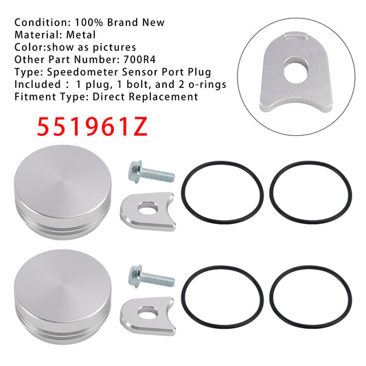Confezione da 2 tappi per porta sensore tachimetro 700R4 551961Z per trasmissione Chevy SBC 305