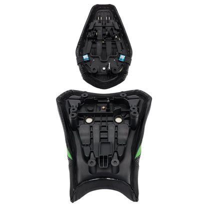 Kit sella conducente e passeggero ZX-6R per Kawasaki 2019-2025, cuscino posteriore verde