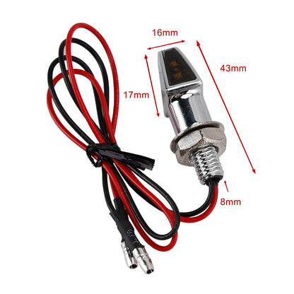 Indicatore di direzione a LED da 12 V, 8 mm, universale per moto Yamaha
