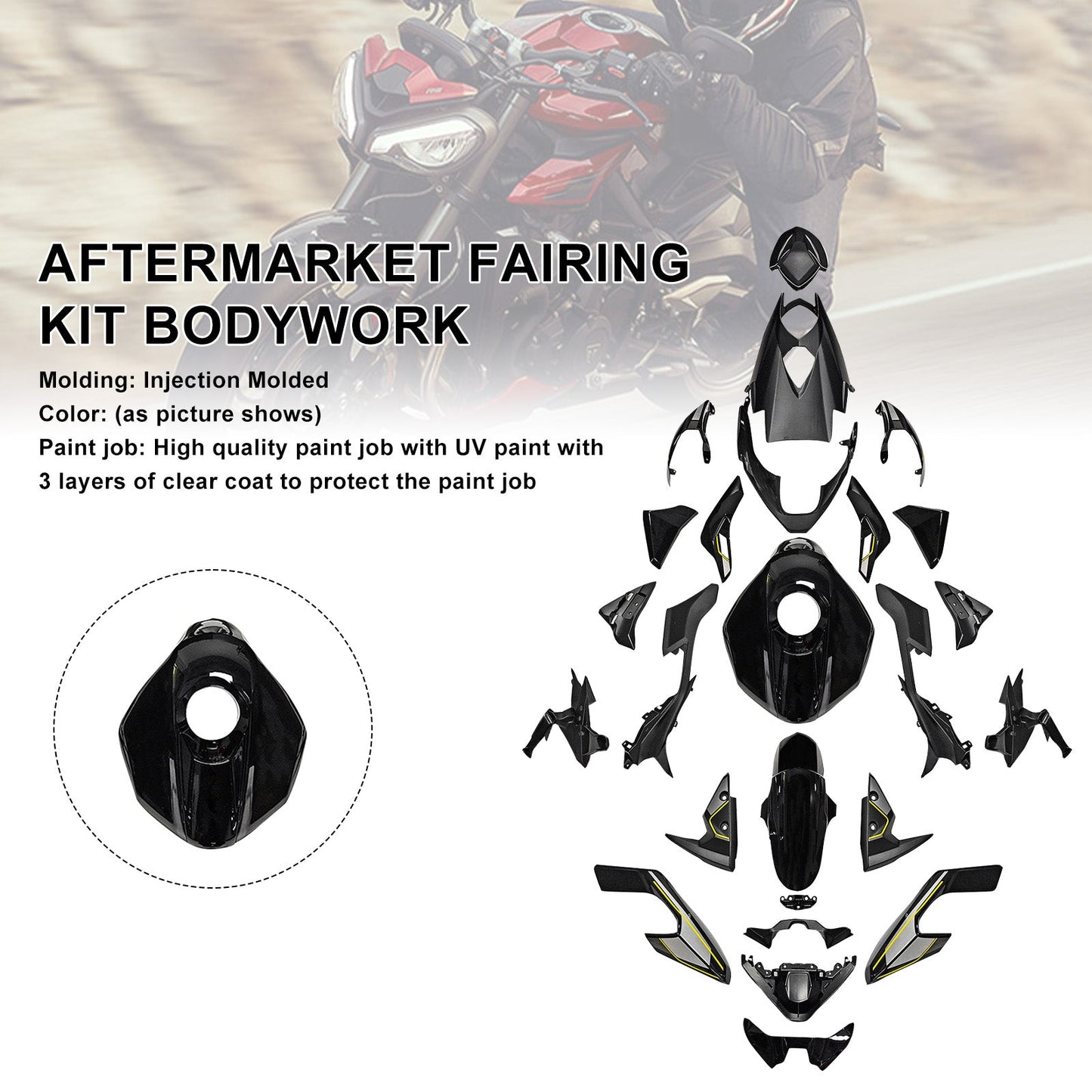 Kit di carene stampate a iniezione per Street Triple 765 R/RS 2023-2025