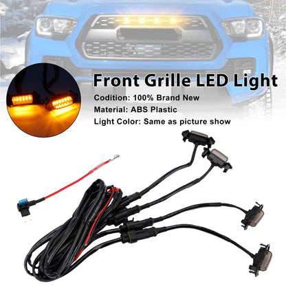 Kit luci LED per griglia anteriore Toyota Tacoma 2016-2023 con lenti fumé color ambra