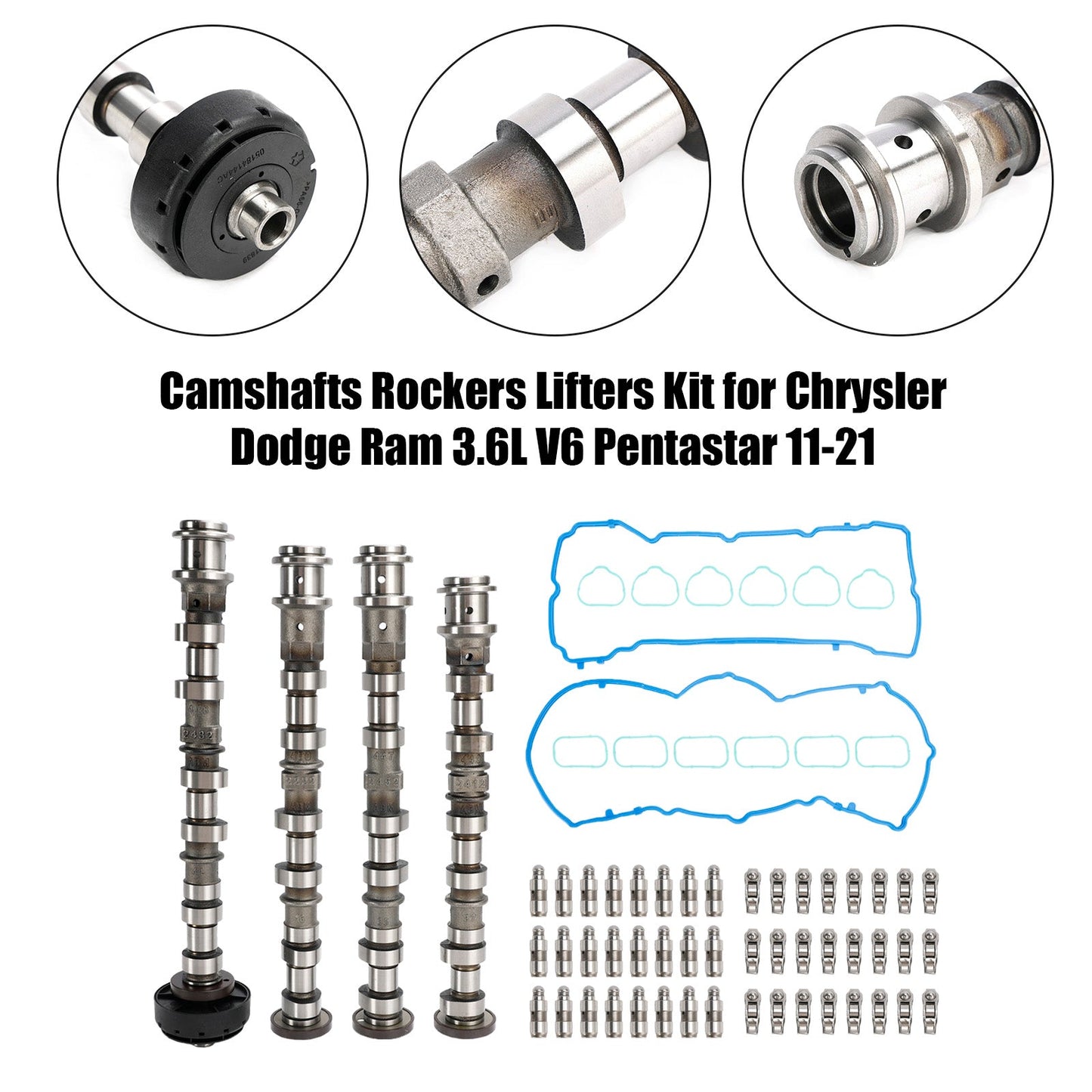 Jeep Wrangler JK 2018 con kit sollevatori bilancieri alberi a camme con motore da 3,6 litri