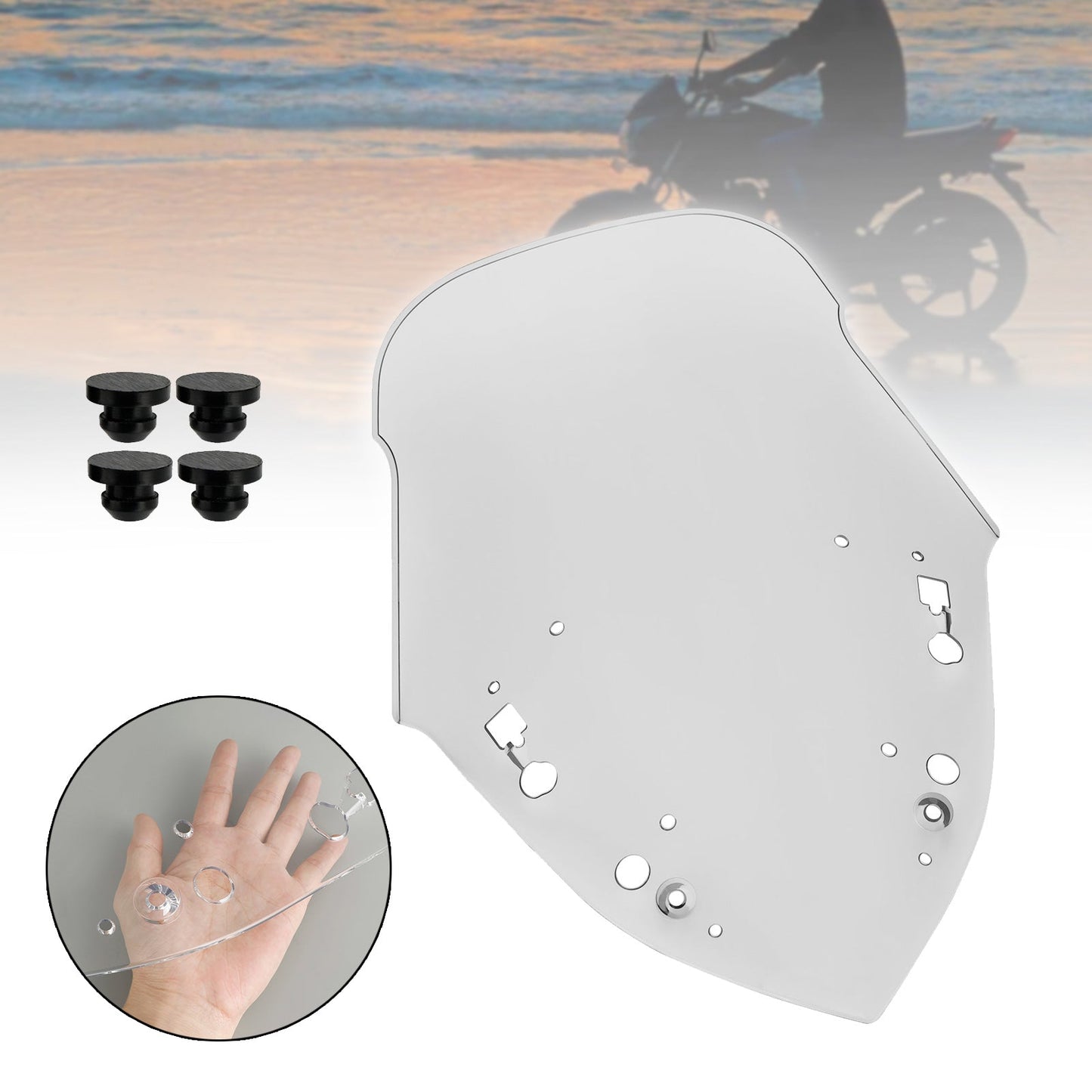 Parabrezza per parabrezza moto ABS YAMAHA X-MAX 300 2017-2022