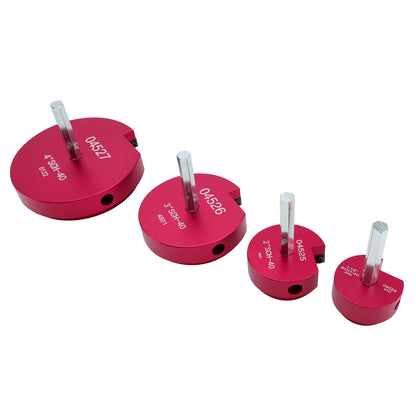 Kit di alesatori per tubi in PVC da 4 pezzi, raccordi per raccordi, strumenti idraulici SCH, per trapani da 1/2"
