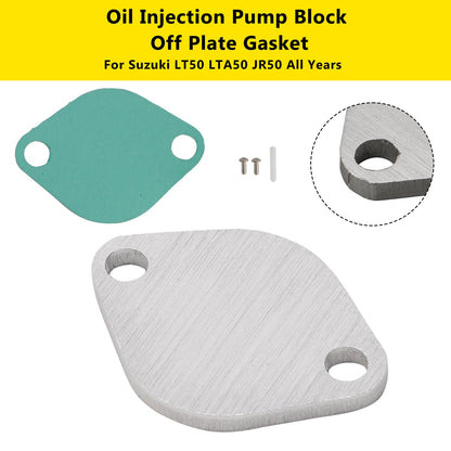 Guarnizione piastra di bloccaggio pompa iniezione olio per Suzuki LT50 LTA50 JR50 tutti gli anni