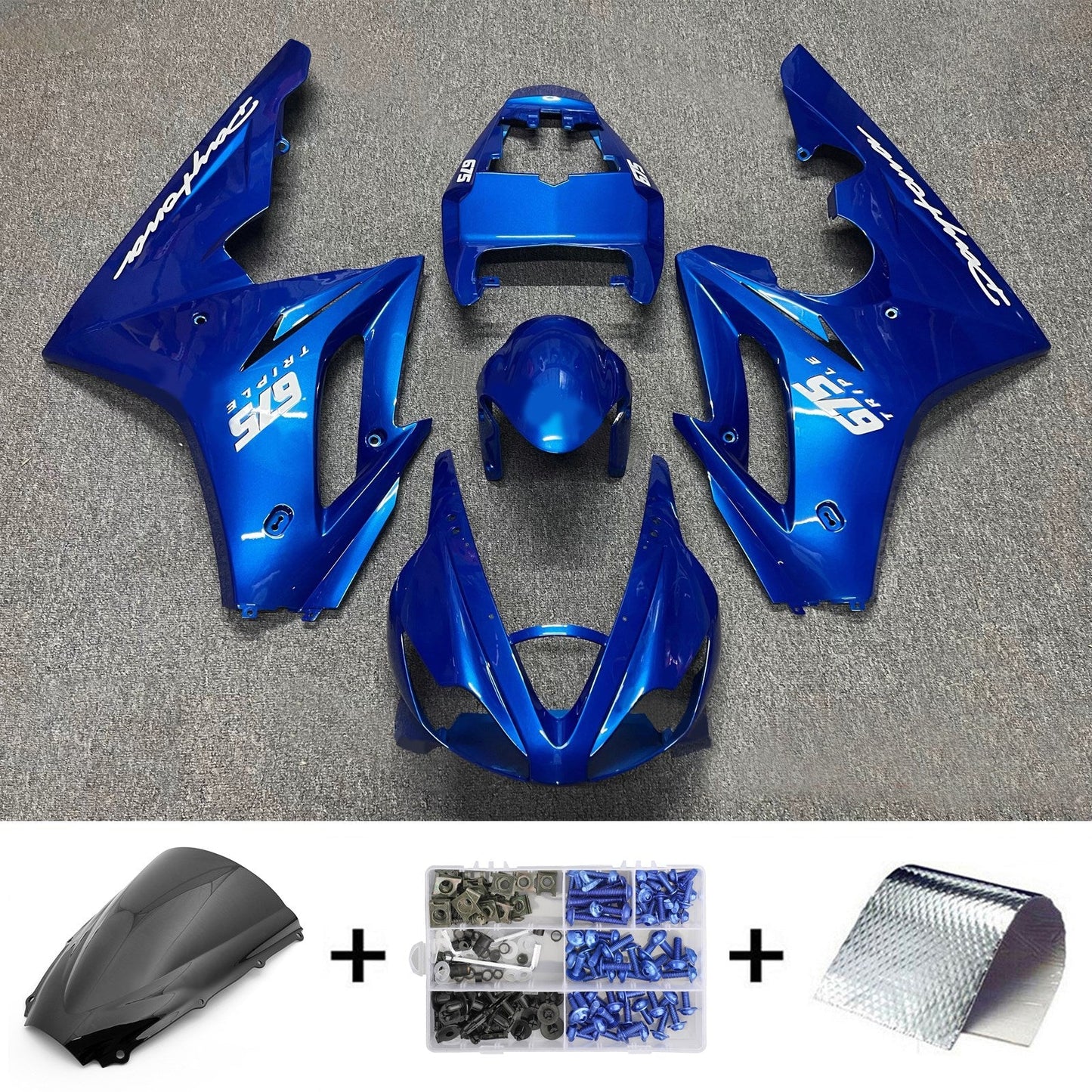 Kit carenatura Triumph Daytona 675 Injection 2006-2008 Carrozzeria Plastica ABS