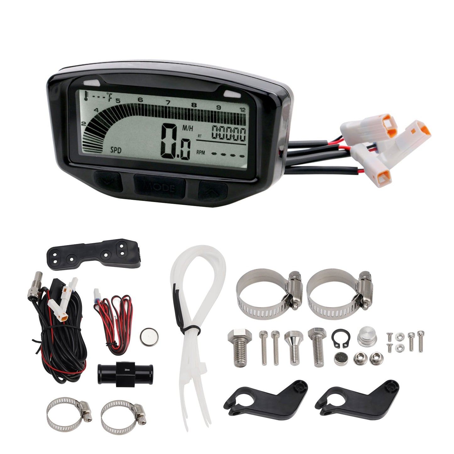 Tachimetro contachilometri contagiri digitale LCD adatto per Honda CG150 2010-2012 2011