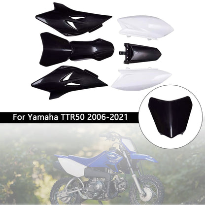 Kit plastiche per carrozzeria Yamaha TTR50 2006-2021, carenatura parafango anteriore e posteriore