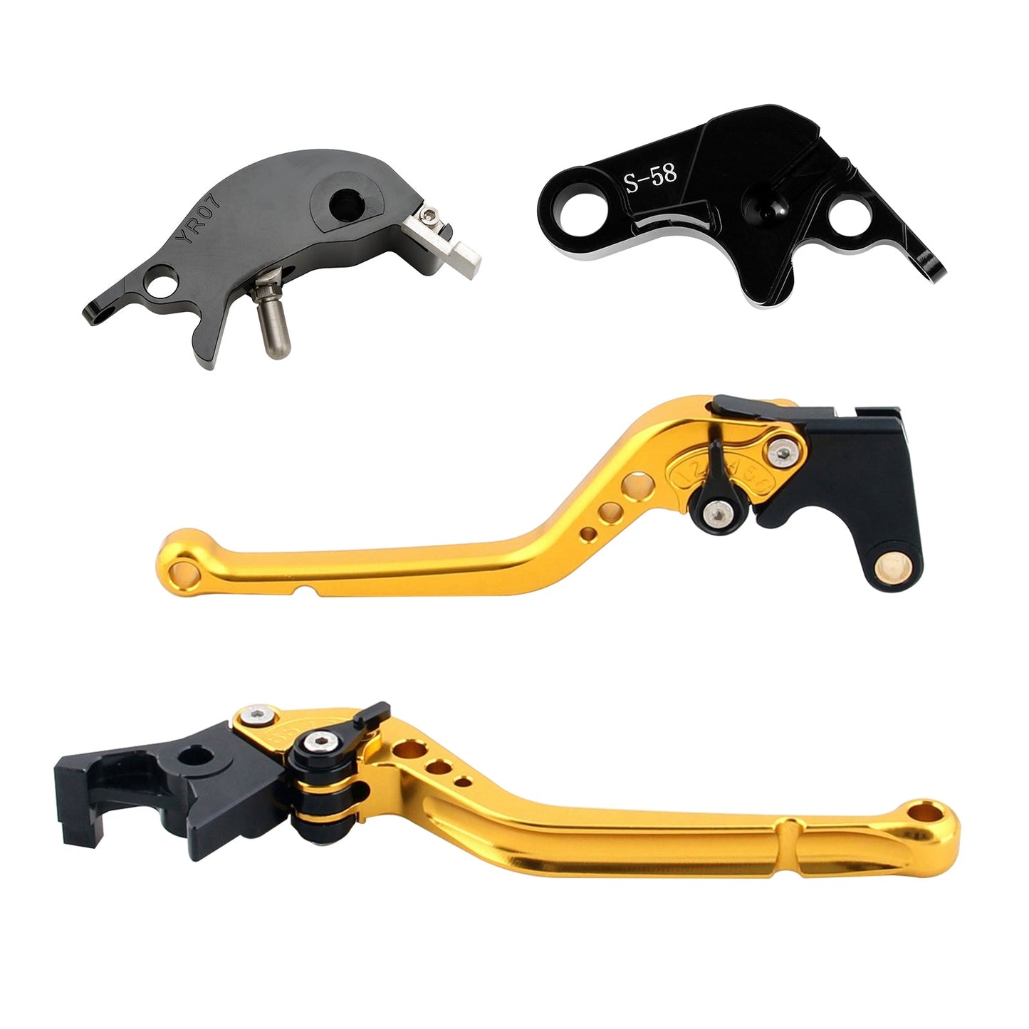 Leva frizione freno lunga adatta per YAMAHA YZF R7 MT-10/SP FZ-10/SP 2022-23