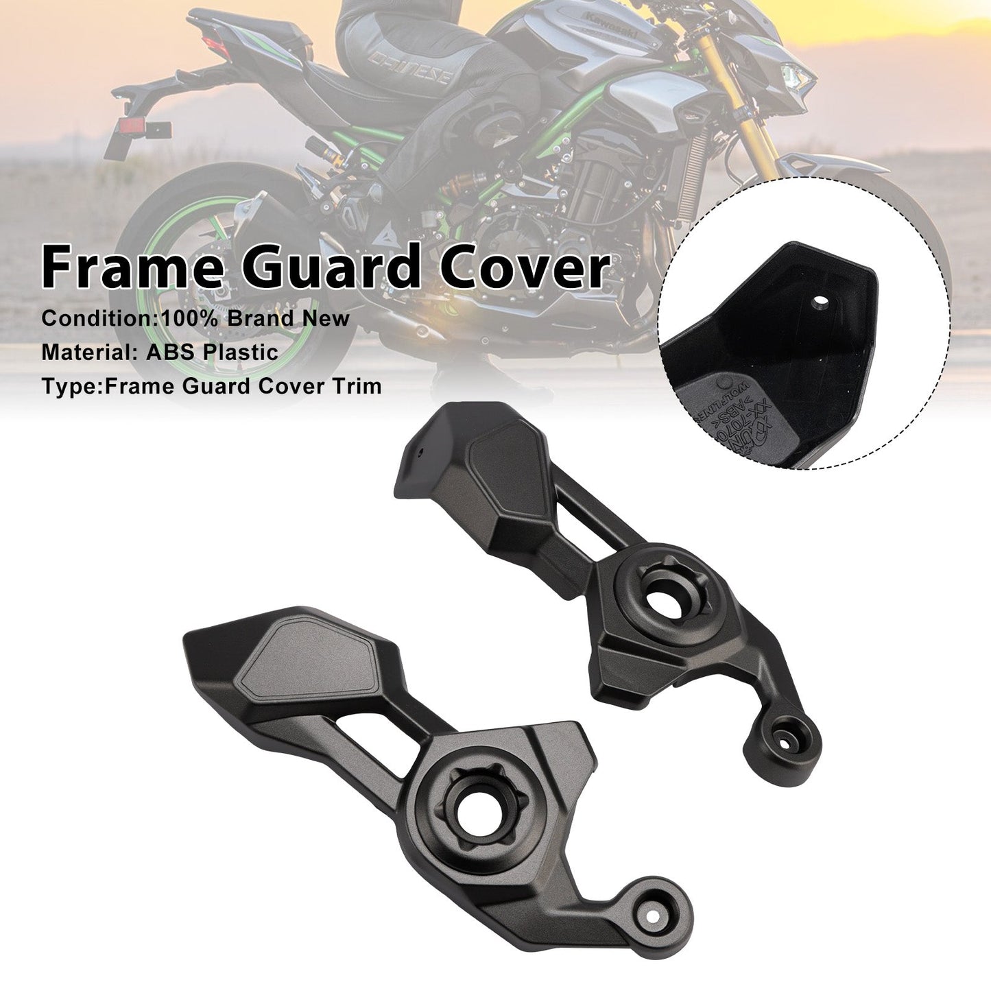 Carenatura di protezione del pannello di copertura laterale del telaio per Kawasaki Z900 2025-2026