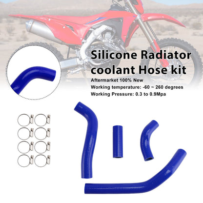 Kit di tubi flessibili in silicone per il liquido di raffreddamento del radiatore, compatibile con Honda CRF450R RX RWE 21-25