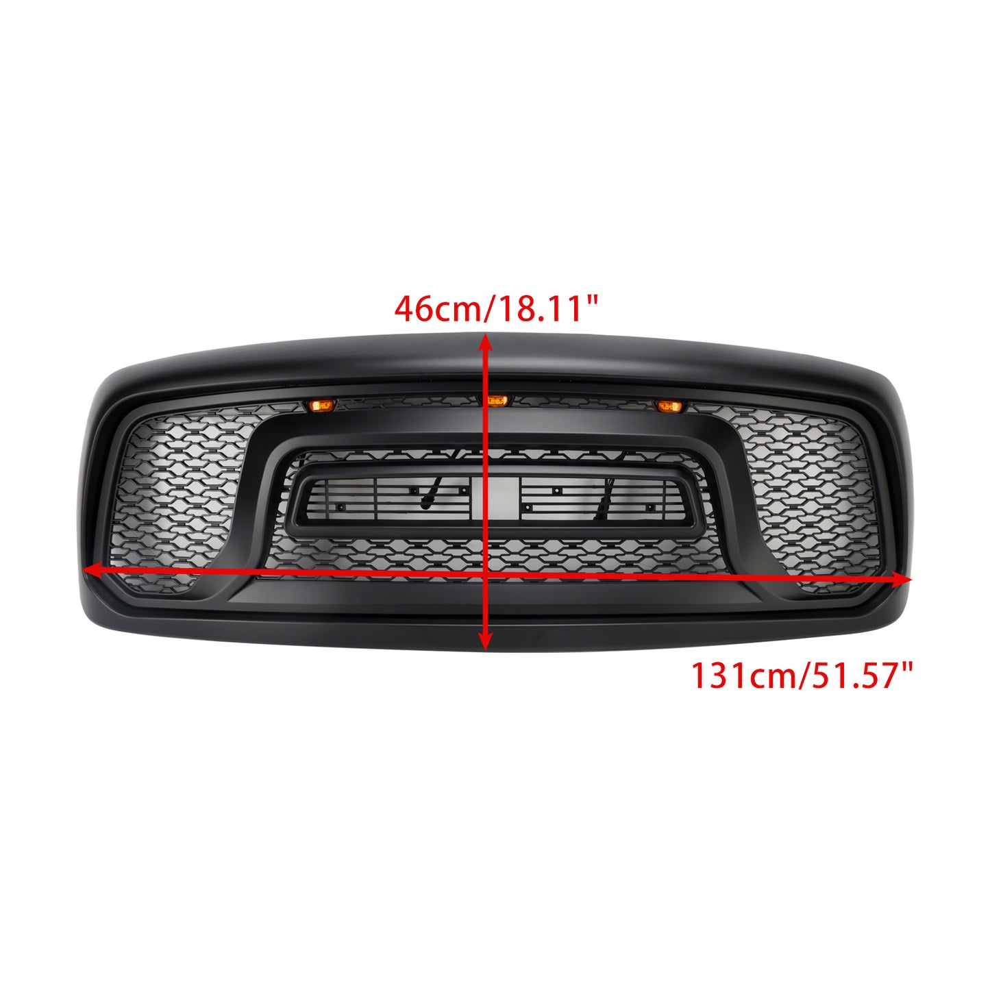 Griglia paraurti anteriore stile Rebel Dodge RAM 1500 2002-2005