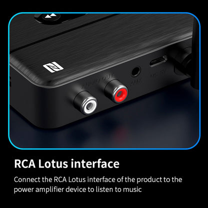 Ricevitore audio Bluetooth 5.4 NFC, amplificatore AUX/RCA, unità flash USB per riprodurre musica