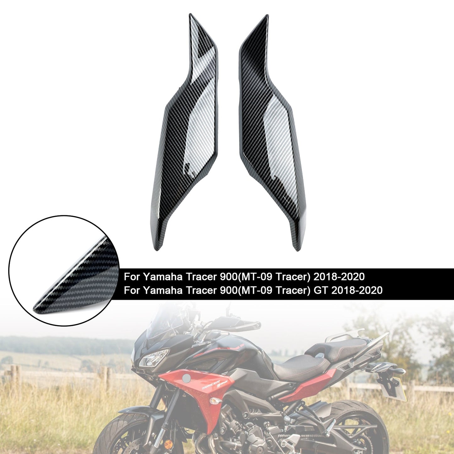 Pannello carenatura laterale posteriore Yamaha Tracer 900 / GT 2018-2020