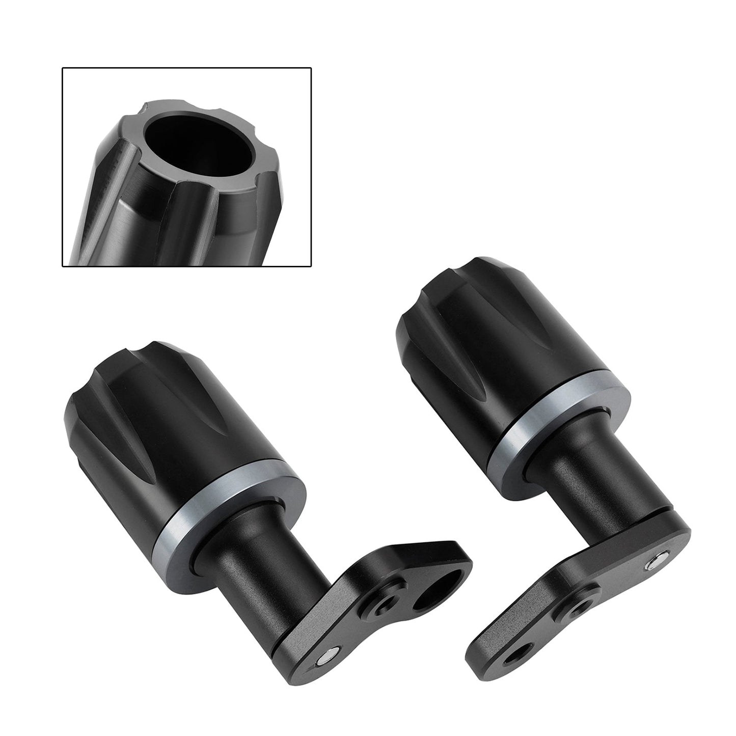 Protezione telaio antiurto CNC Kawasaki Zx-6R Zx 6R 2024-2025 Nero Nero